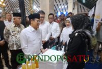 Menteri Koordinator Bidang Pemberdayaan Masyarakat, Abdul Muhaimin Iskandar saat meresmikan soft launching MMC di Pendopo Agung Kabupaten Malang (Foto: Agus S pendoposatu.id)