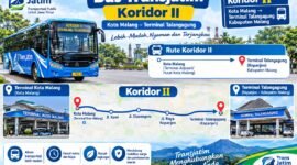 Ilustrasi rute koridor II bus trans Jatim (Foto: Seno pendoposatu.id)