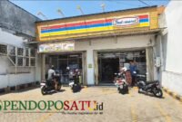 Tempat kejadian curanmor di Waralaba atau minimarket di Jalan Soekarno-Hatta, Kota Pasuruan (Foto: Abdullah pendoposatu.id)
