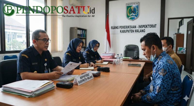 Ilustrasi Inspektorat Kabupaten Malang sedang memeriksa ASN yang bandel (Foto: bgs pendoposatu.id)