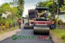Hotmix perbaikan ruas jalan desa Senggreng kecamatan Sumberpucung (Foto: bgs pendoposatu.id)