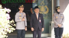 Kapolres Malang, AKBP Rulian Syauri dengan kepala Bakorwil III Malang, Asep Kusdinar (Foto: bgs pendoposatu.id)