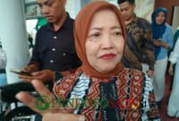 Wakil Bupati Malang, Hj.Lathifah Shohib saat kegiatan Maulid Nabi di Kecamatan Bululawang (Foto: Seno pendoposatu.id)