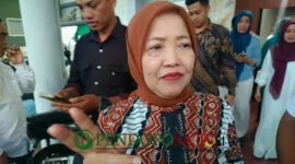 Wakil Bupati Malang, Hj.Lathifah Shohib saat kegiatan Maulid Nabi di Kecamatan Bululawang (Foto: Seno pendoposatu.id)