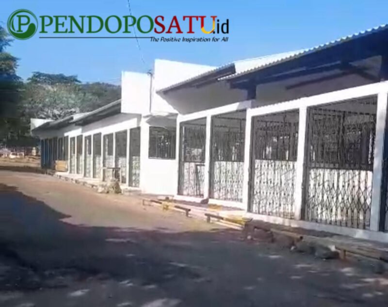 Lokasi pasar buah Karangploso yang mangkrak (Foto: Agus pendoposatu.id)