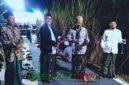 Anggota DPRD Kabupaten Malang Fraksi NasDem, Abdul Ghofur saat mengikuti tasyakuran di dampingi Kades Pringgodani, Abdul Malek (Foto: Diky pendoposatu.id)