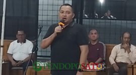 Bupati Pasuruan, Rusdi Sutejo saat membuka Acara Turnamen Bola Volly Bupati Cup (Foto: Abdullah pendoposatu.id)
