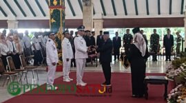 Bupati Malang, H.M Sanusi saat melantik 3 PAW Kepala Desa (Foto: Seno pendoposatu.id)