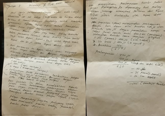 Surat pernyataan Anton Apriansah secara tertulis (Foto: bgs pendoposatu.id)