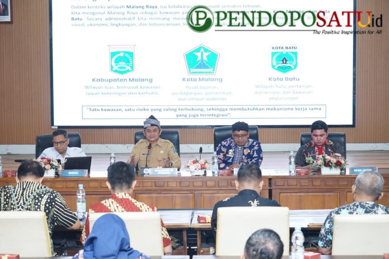 Kepala Bakorwil Malang, Asep Kusdinar koordinasi antara BPBD Pemprov Jatim dengan BPBD Kabupaten/Kota dalam mengatasi kekeringan (Foto: bgs pendoposatu.id)