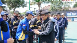Kepala Bakorwil III Malang, Asep Kusdinar saat menyambut peserta lomba LPBB (Foto: bgs pendoposatu.id)