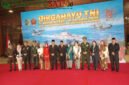 Jajaran Forkompinda Tulungagung saat mengikuti upacara HUT TNI ke-81 di Kongas Arum Kusumaning Bongso (Foto: Hanik pendoposatu.id)