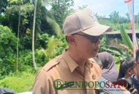 Kepala DPUBM Kabupaten Malang, Khairul Isnaidi Kusuma saat di konfirmasi oleh awak media (Foto: bgs pendoposatu.id)