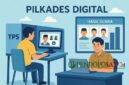 Ilustrasi Pilkades pakai program opsi E-voting (Foto: bgs pendoposatu.id)