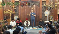 Ahmad Basarah, Anggota Komisi XII DPR RI saat memberikan sambutan (Foto: bgs pendoposatu.id)
