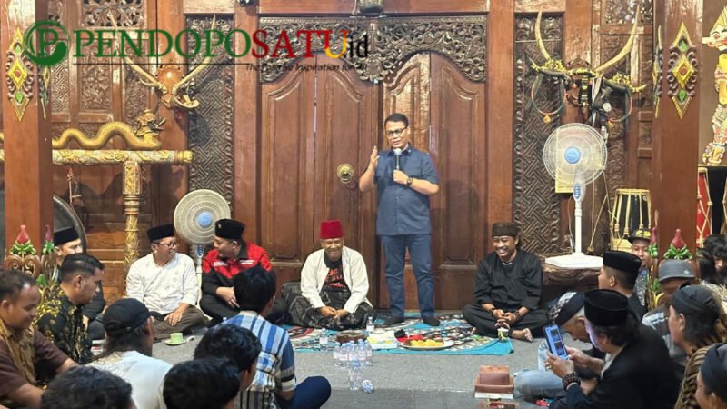 Ahmad Basarah, Anggota Komisi XII DPR RI saat memberikan sambutan (Foto: bgs pendoposatu.id)