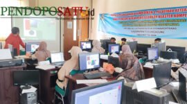 BLK Disnakertrans kabupaten Tulungagung saat melakukan pelatihan kejuruan barista dan desain grafis (Foto: Hanik pendoposatu.id)
