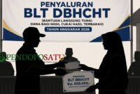 Ilustrasi penerimaan BLT DBHCHT Kabupaten Tulungagung (Foto: Hanik pendoposatu.id)