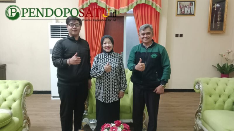 Ketua Pelaksana Malangopi Fest 2026, Aditya Candra dan Wabup Malang, Lathifah Shohib bersama Kepala Bakorwil Malang, Asep Kusdinar (Foto: bgs pendoposatu.id)