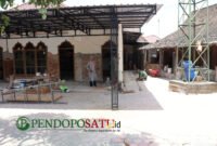 Renovasi Mushola Darrur Rohman Desa Pojok oleh  Satgas TMMD kodim 0807 Tulungagung (Foto: Hanik pendoposatu.id)