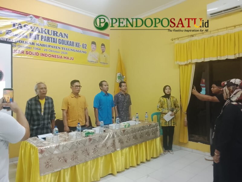 Acara HUT ke-62 DPD Golkar Tulungagung mengajak masyarakat untuk melek APBD melalui 'Sekolah Anggaran' (Foto: Hanik pendoposatu.id)